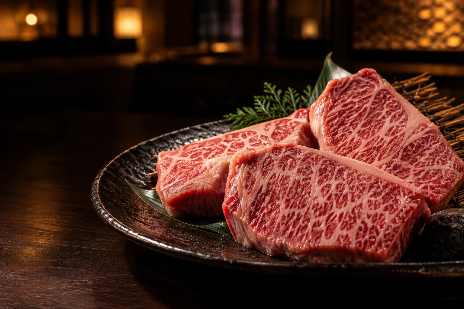 丁寧に切り分けた上質な焼肉用の肉